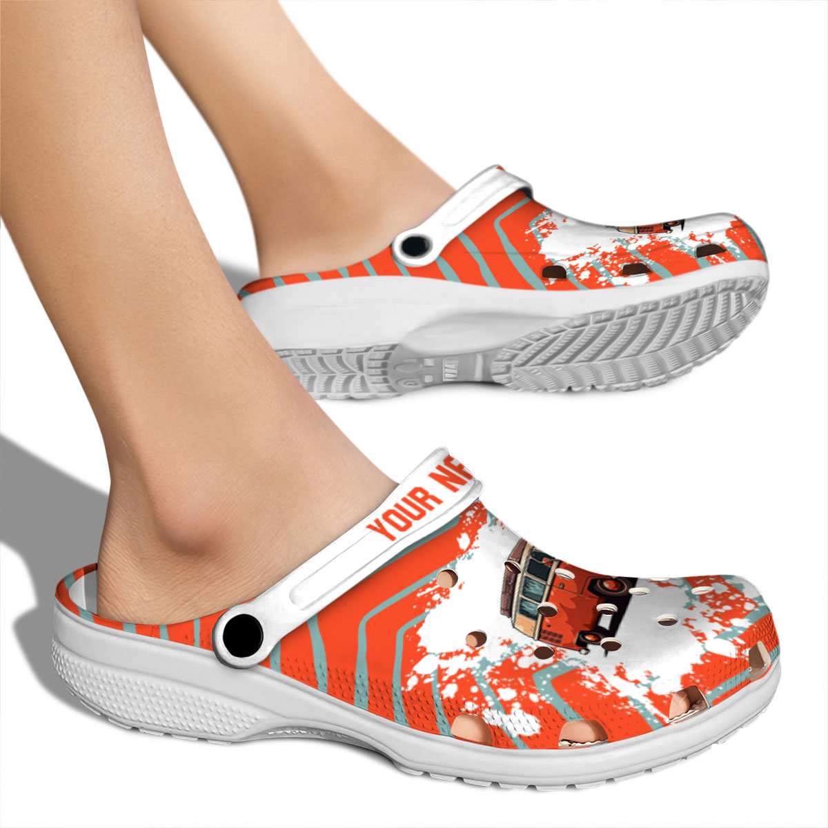 Merchidea Camping Camper Van Crocs Crocband Clogs Shoes Comfortable For Men Women and Kids