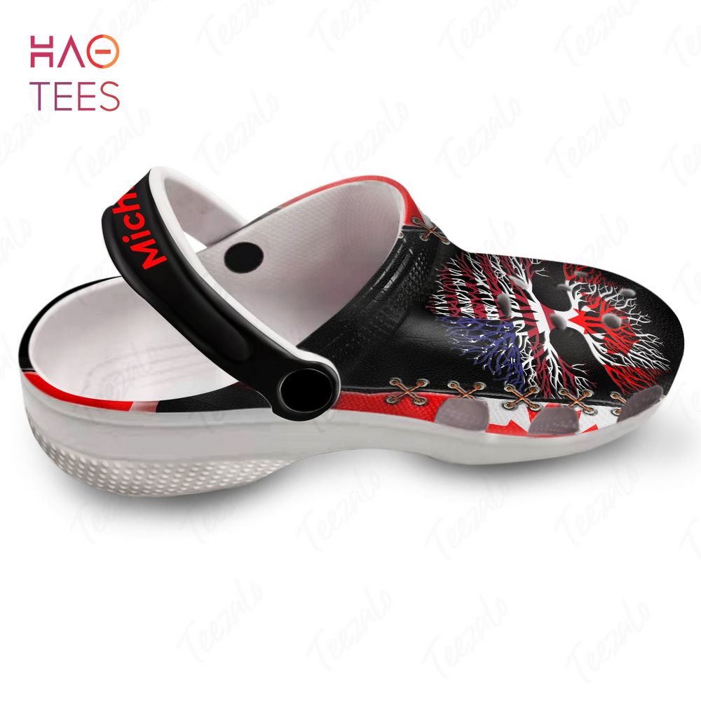Merchidea Canada Roots Gift Canadian Crocs Crocband Clogs Shoes Comfortable For Men Women and Kids