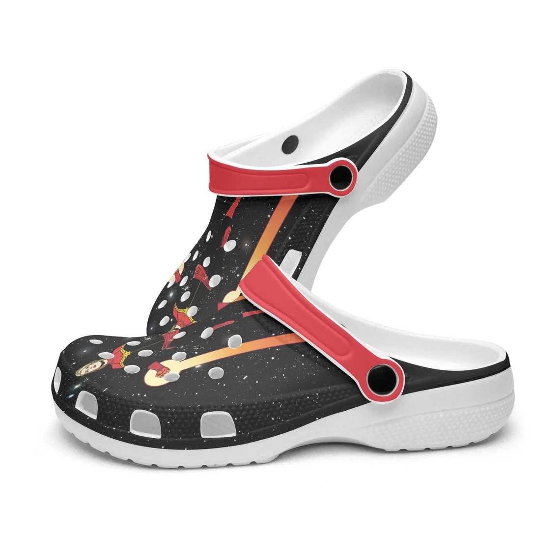 Merchidea Captain Marvel Avengers Movie Crocs Crocband Shoes Clogs Custom Name For Men Women and Kids