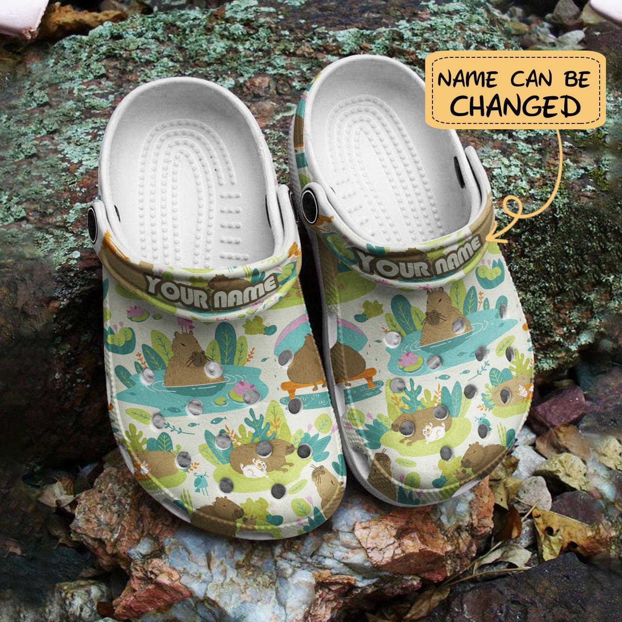 Merchidea Capybara Crocs Crocband Clogs Shoes Comfortable For Men Women and Kids