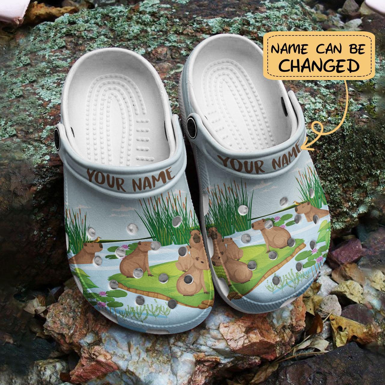 Merchidea Capybara Crocs Crocband Clogs Shoes Comfortable For Men Women and Kids