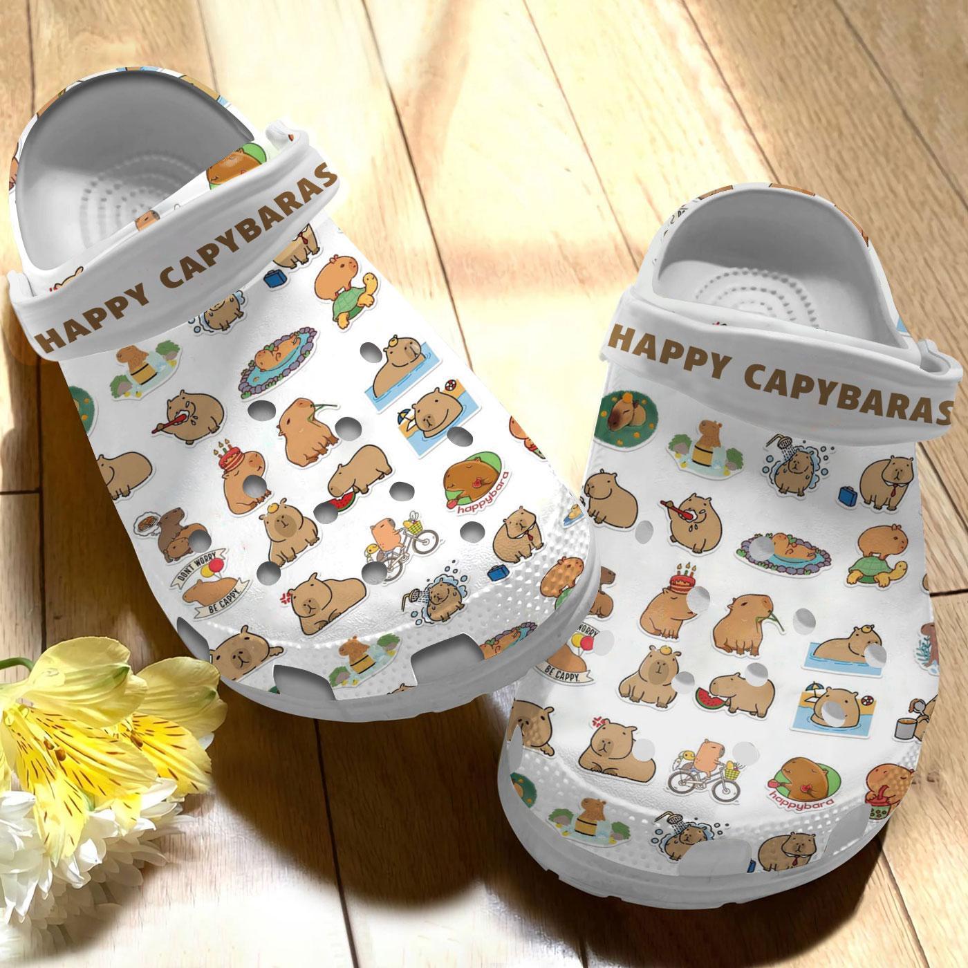 Merchidea Capybara Crocs Crocband Clogs Shoes Comfortable For Men Women and Kids