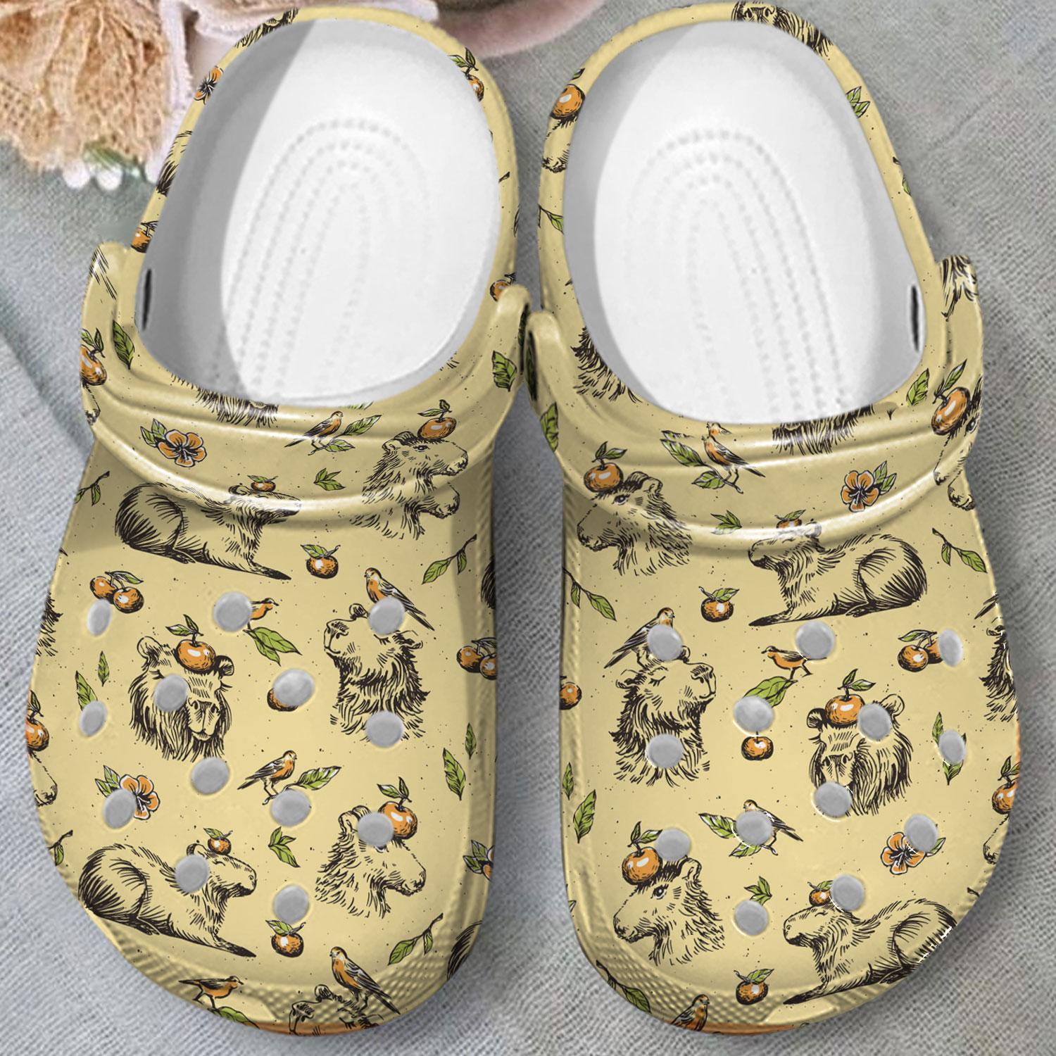 Merchidea Capybara Crocs Crocband Clogs Shoes Comfortable For Men Women and Kids