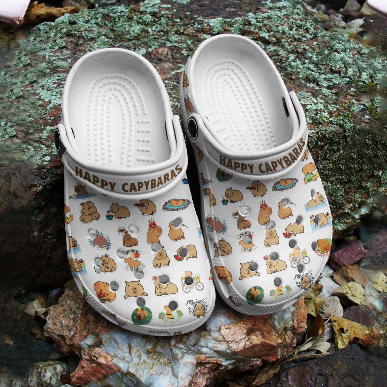 Merchidea Capybara Crocs Crocband Clogs Shoes Comfortable For Men Women and Kids