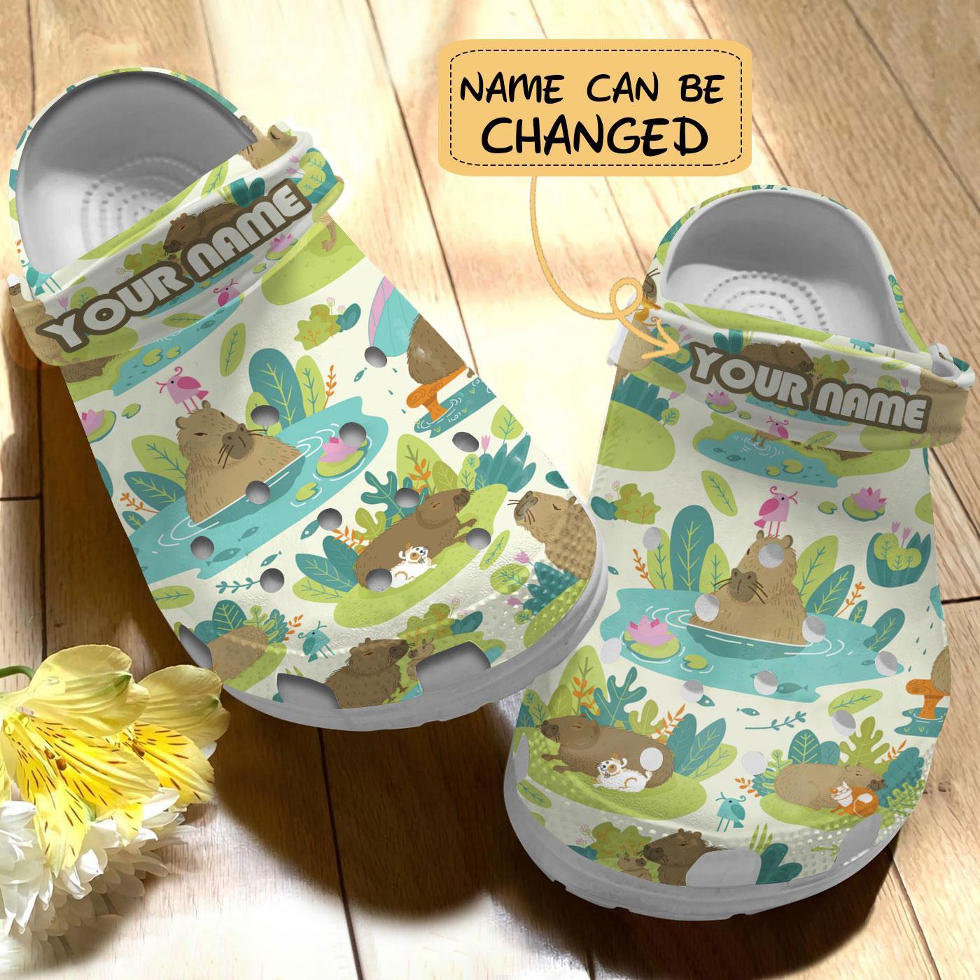 Merchidea Capybara Crocs Crocband Clogs Shoes Comfortable For Men Women and Kids