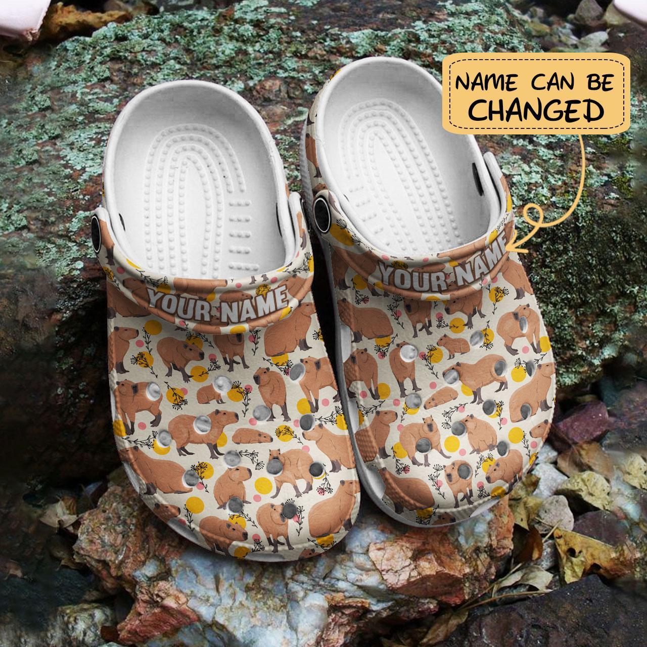 Merchidea Capybara Crocs Crocband Clogs Shoes Comfortable For Men Women and Kids