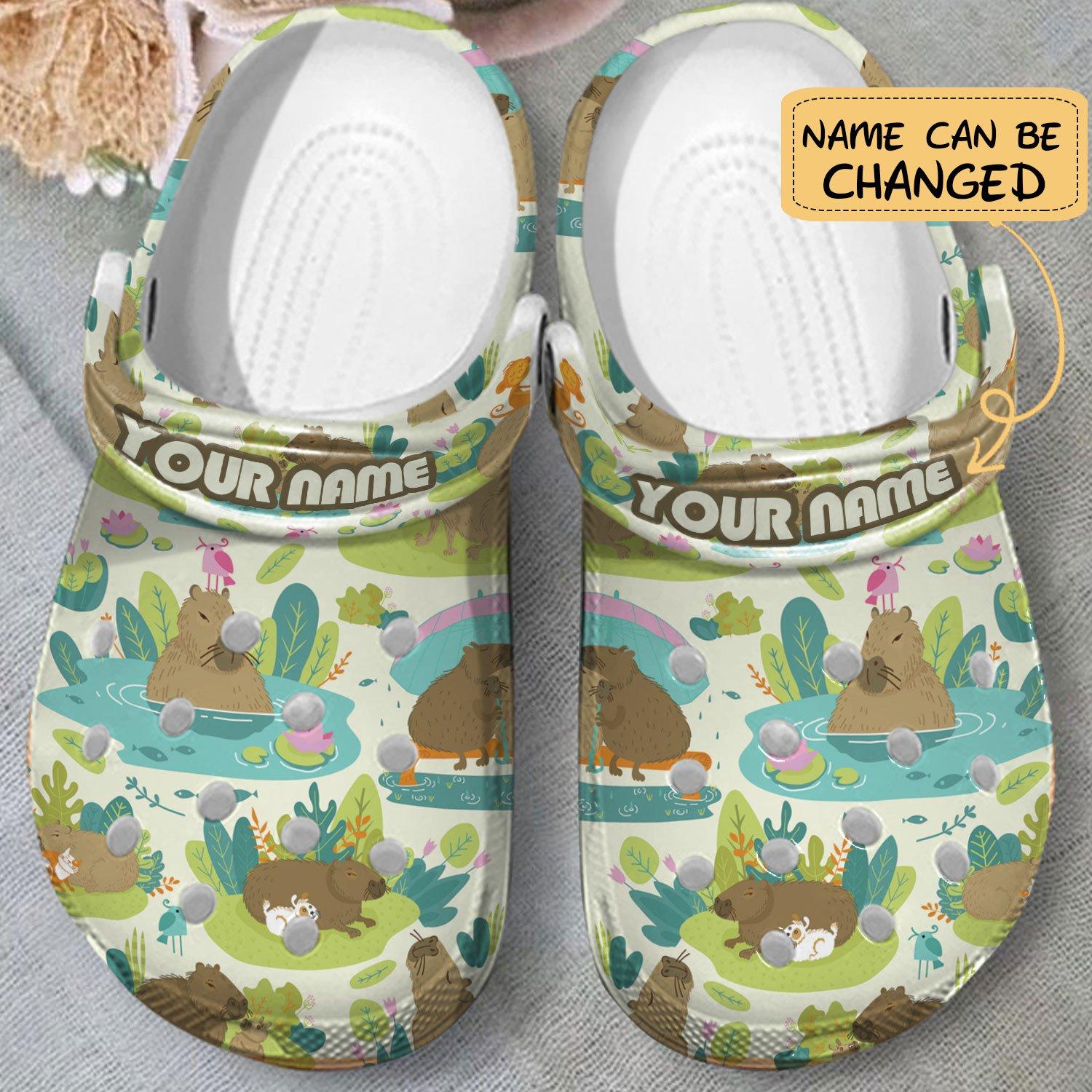 Merchidea Capybara Crocs Crocband Clogs Shoes Comfortable For Men Women and Kids