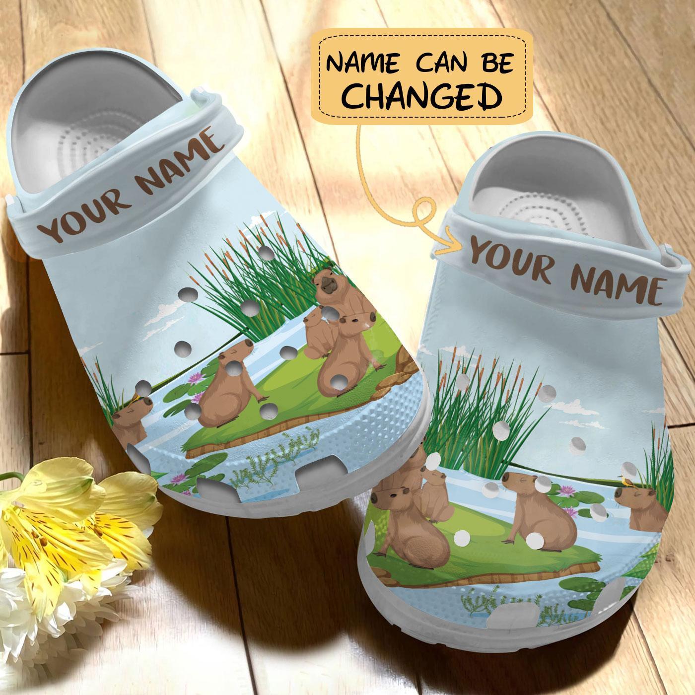 Merchidea Capybara Crocs Crocband Clogs Shoes Comfortable For Men Women and Kids