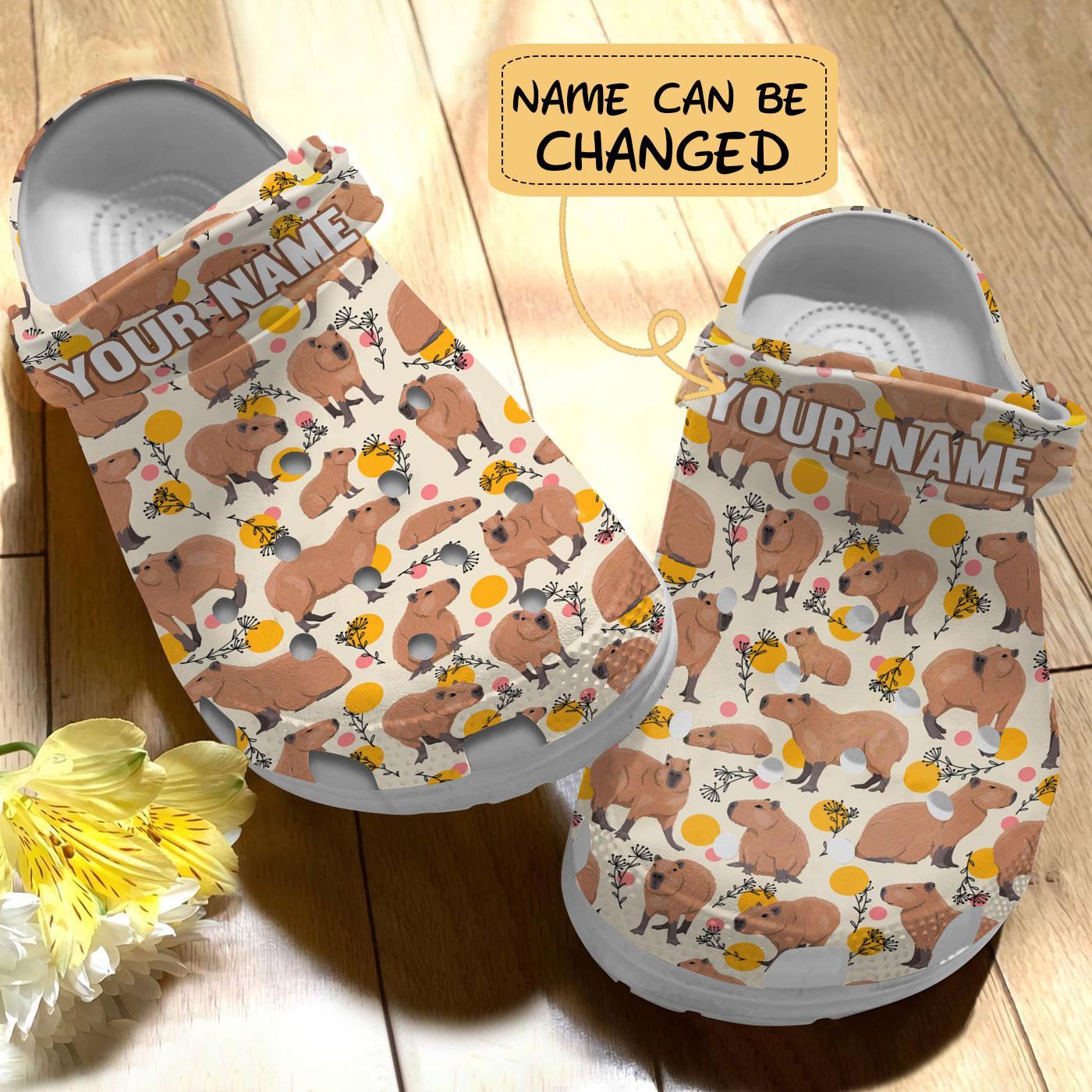 Merchidea Capybara Crocs Crocband Clogs Shoes Comfortable For Men Women and Kids