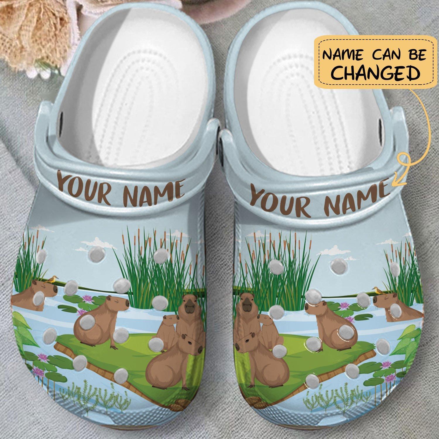 Merchidea Capybara Crocs Crocband Clogs Shoes Comfortable For Men Women and Kids