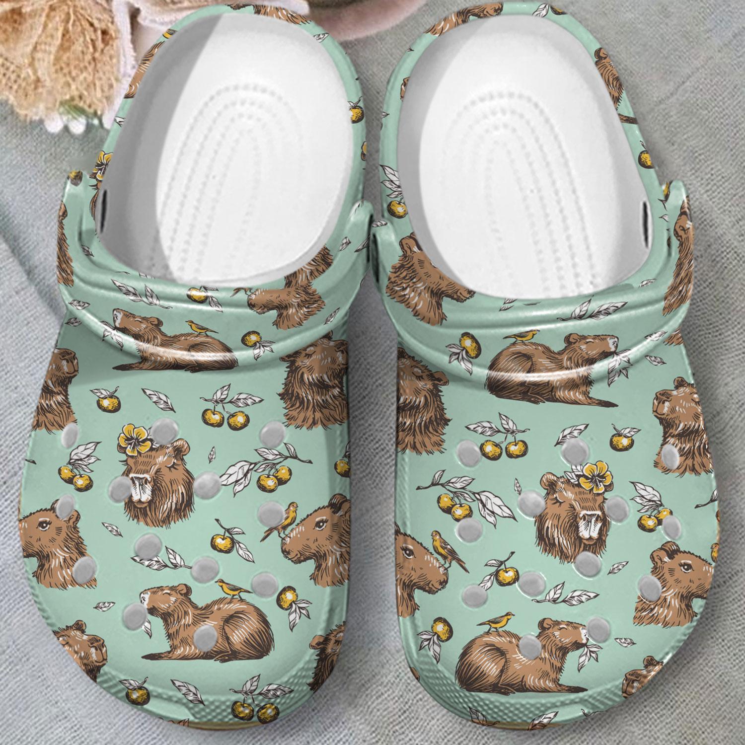 Merchidea Capybara Crocs Crocband Clogs Shoes Comfortable For Men Women and Kids