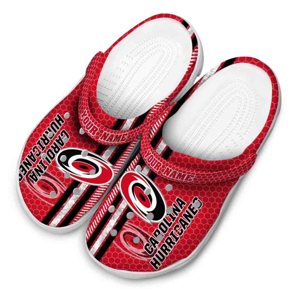 Merchidea Carolina Hurricanes NHL Sport Crocs Crocband Clogs Shoes Comfortable For Men Women and Kids