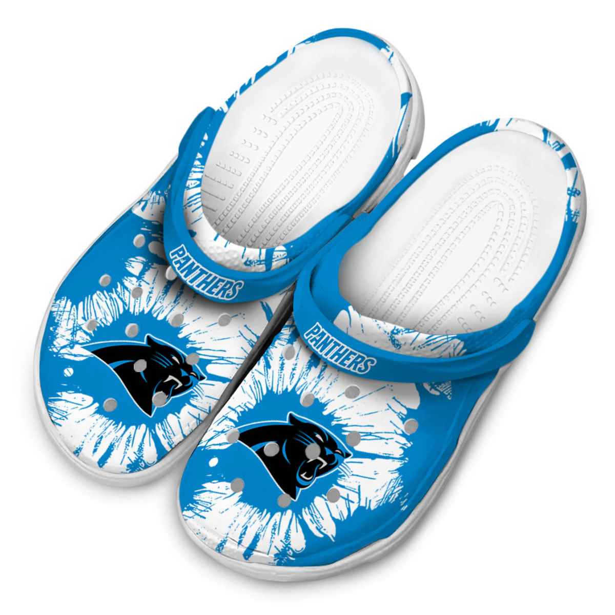 Merchidea Carolina Panthers NFL Sport Crocs Crocband Clogs Shoes Comfortable For Men Women and Kids