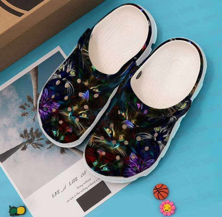 Merchidea Cat Black Classic Clogs Shoes