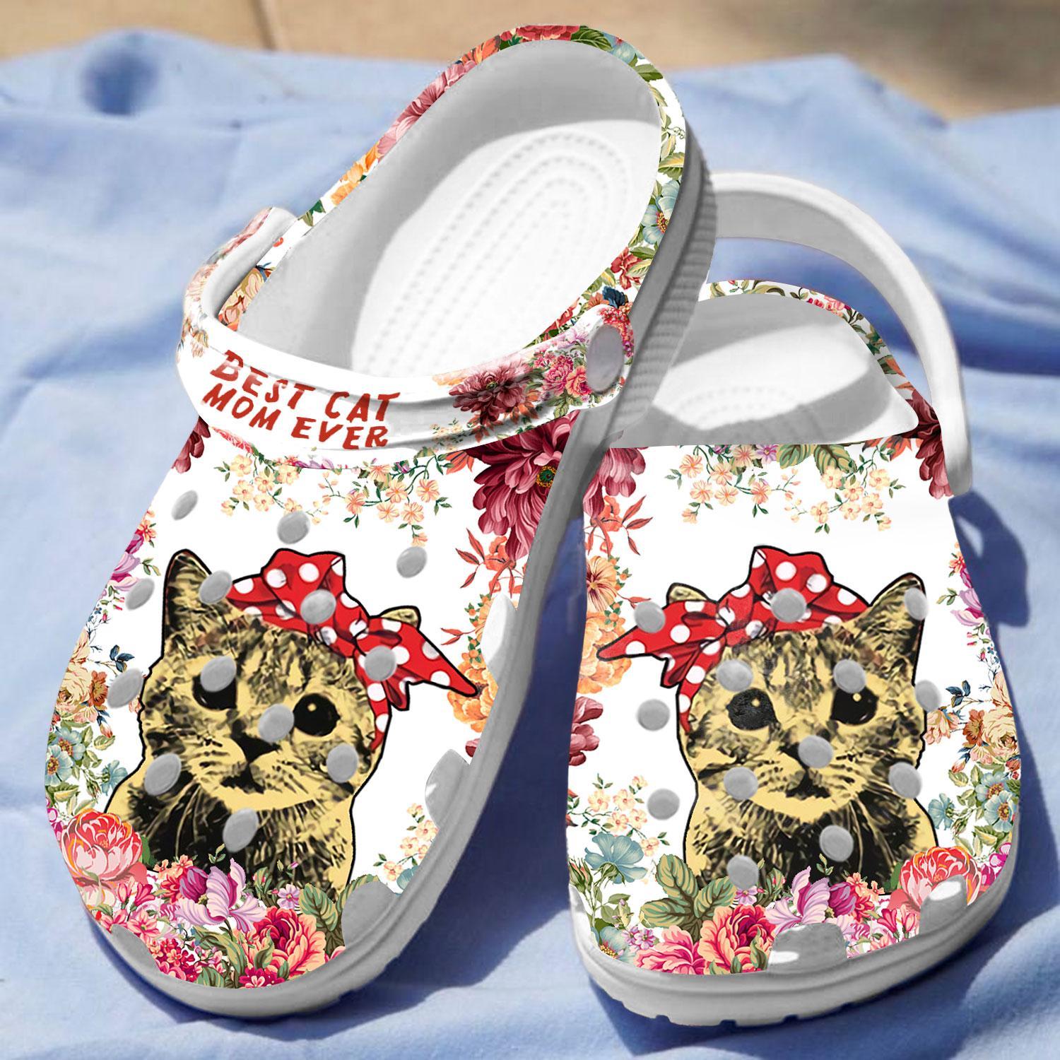 Merchidea Cat Dad Crocs Crocband Clogs Shoes Comfortable For Men Women and Kids