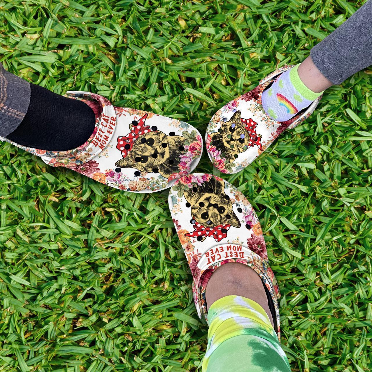 Merchidea Cat Dad Crocs Crocband Clogs Shoes Comfortable For Men Women and Kids