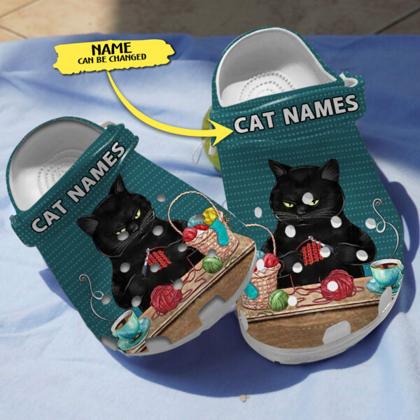 Merchidea Cat Knitting Lover Crocs Crocband Clogs Shoes Comfortable For Men Women and Kids