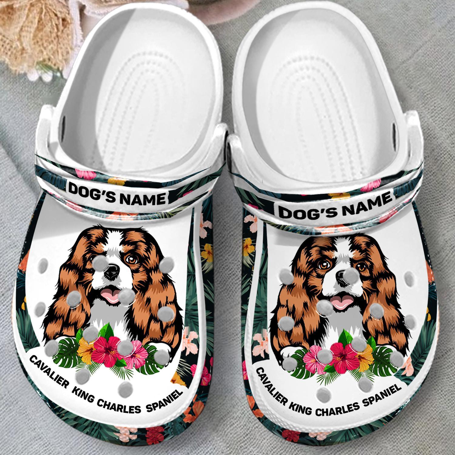 Merchidea Cavalier King Charles Spaniel Crocs Crocband Clogs Shoes Comfortable For Men Women and Kids