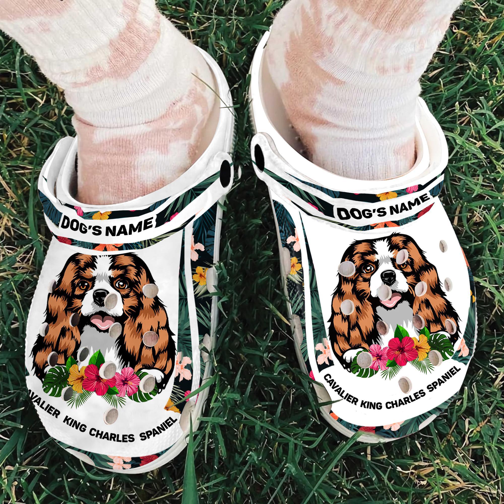 Merchidea Cavalier King Charles Spaniel Crocs Crocband Clogs Shoes Comfortable For Men Women and Kids