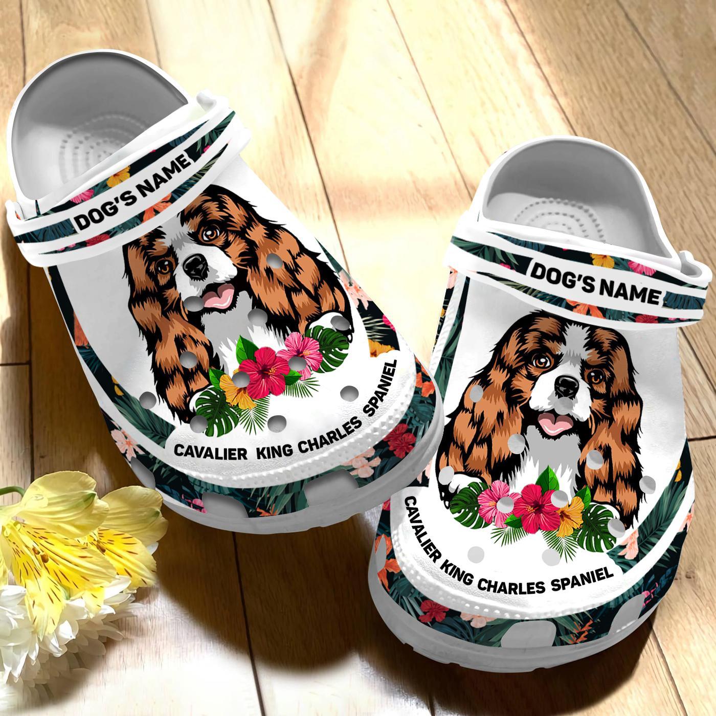 Merchidea Cavalier King Charles Spaniel Crocs Crocband Clogs Shoes Comfortable For Men Women and Kids