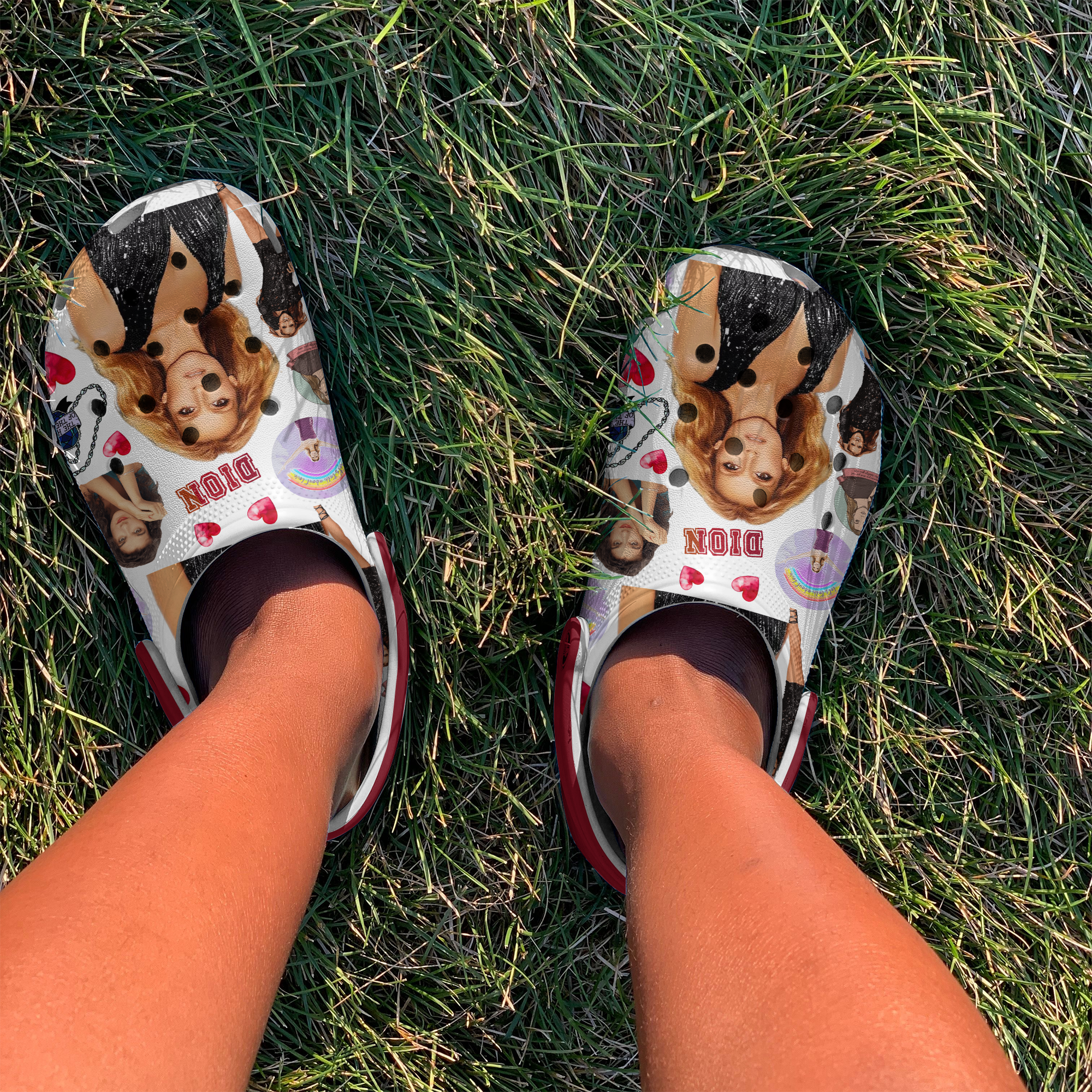 Merchidea Celine Dion Music Crocs Crocband Clogs Shoes Comfortable For Men Women and Kids