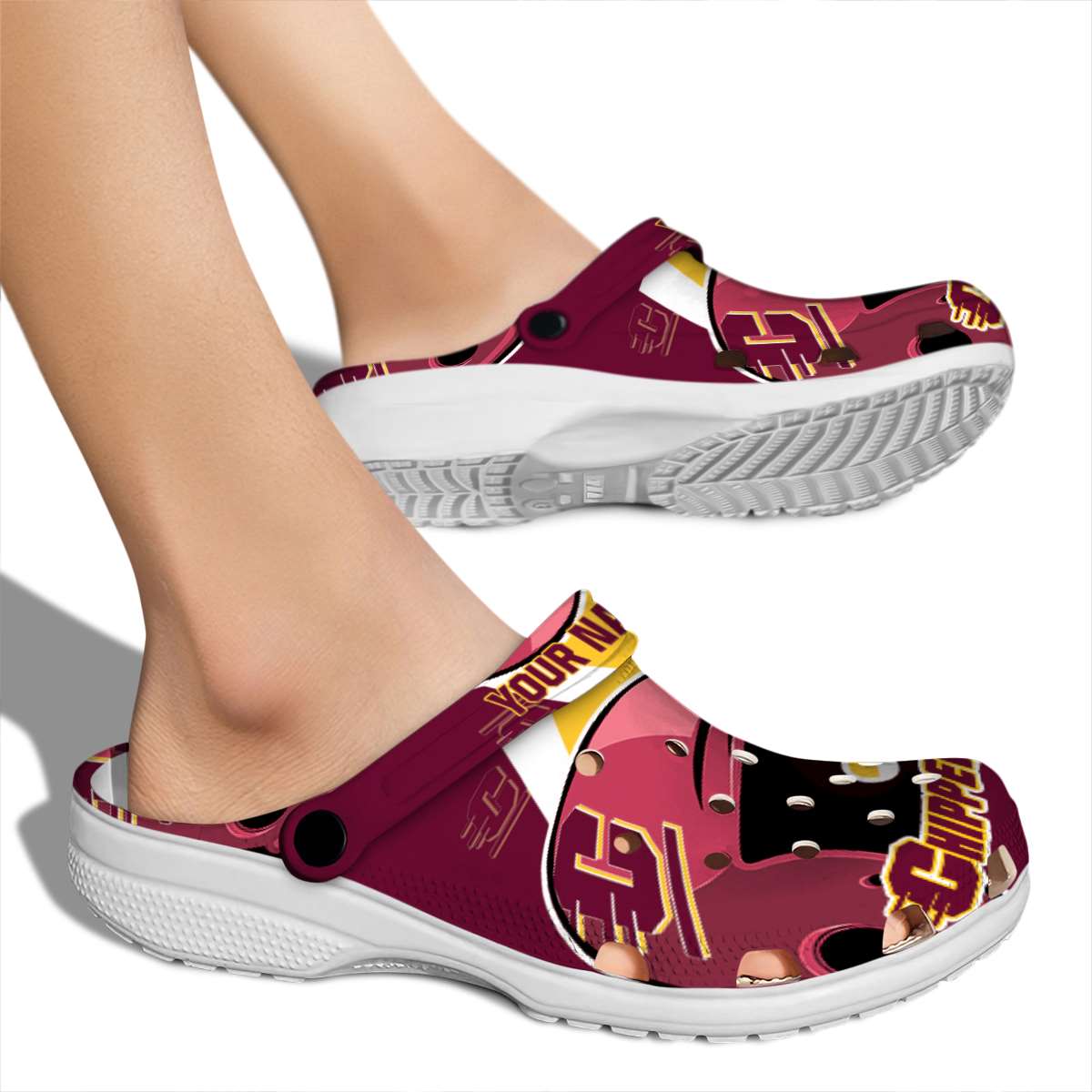 Merchidea Central Michigan Chippewas NCAA Sport Crocs Crocband Clogs Shoes Comfortable For Men Women and Kids