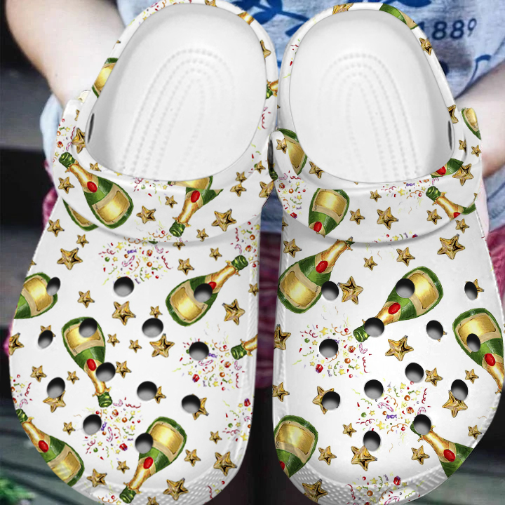 Merchidea Champagne Wine Crocs Crocband Clogs Shoes Comfortable For Men Women and Kids