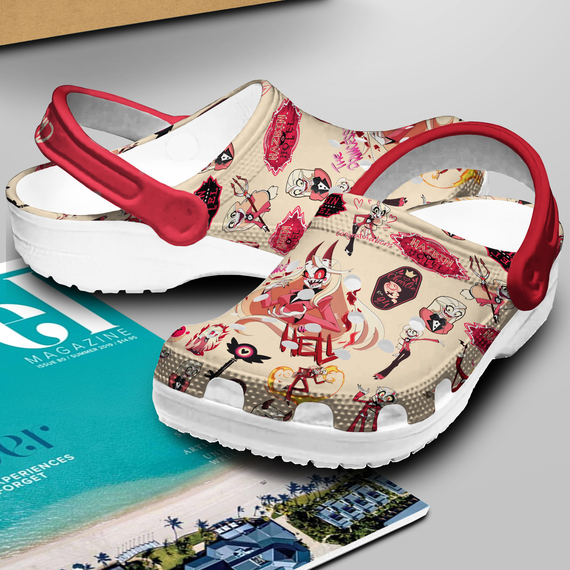 Merchidea Charlie Hazbin Hotel TV Series Crocs Crocband Clogs Shoes Comfortable For Men Women and Kids
