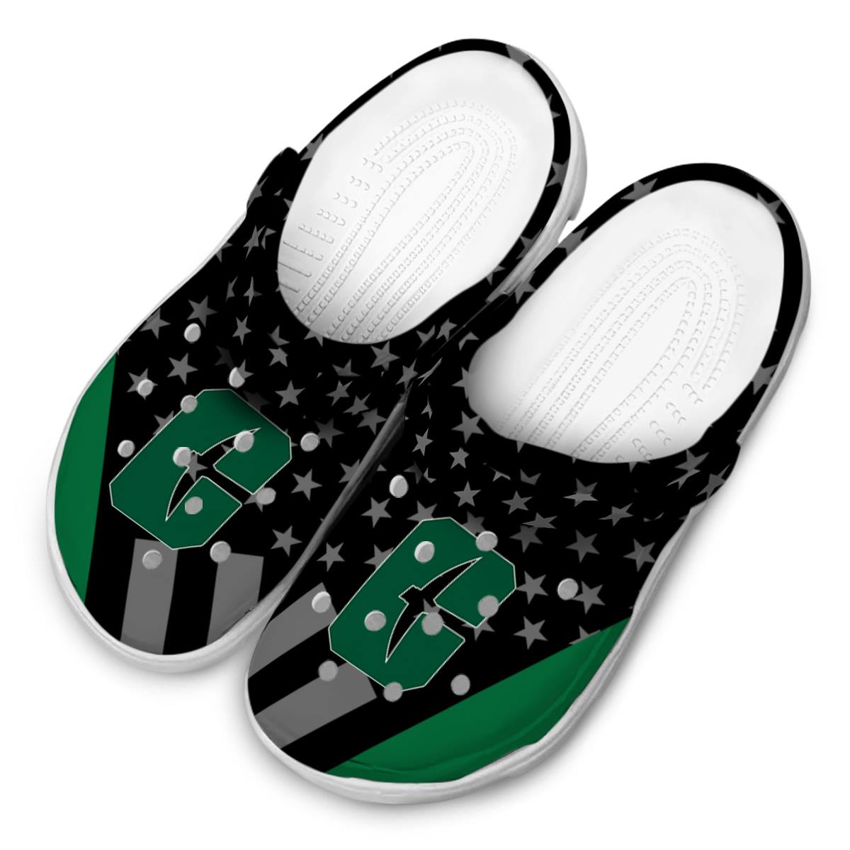 Merchidea Charlotte 49ers NCAA Sport Crocs Crocband Clogs Shoes Comfortable For Men Women and Kids