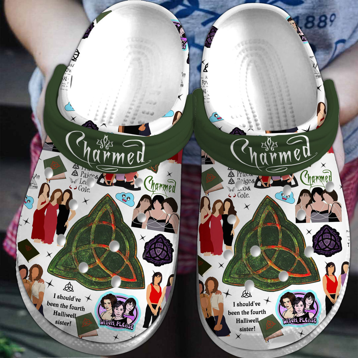 Merchidea Charmed TV Series Crocs Crocband Clogs Shoes Comfortable For Men Women and Kids