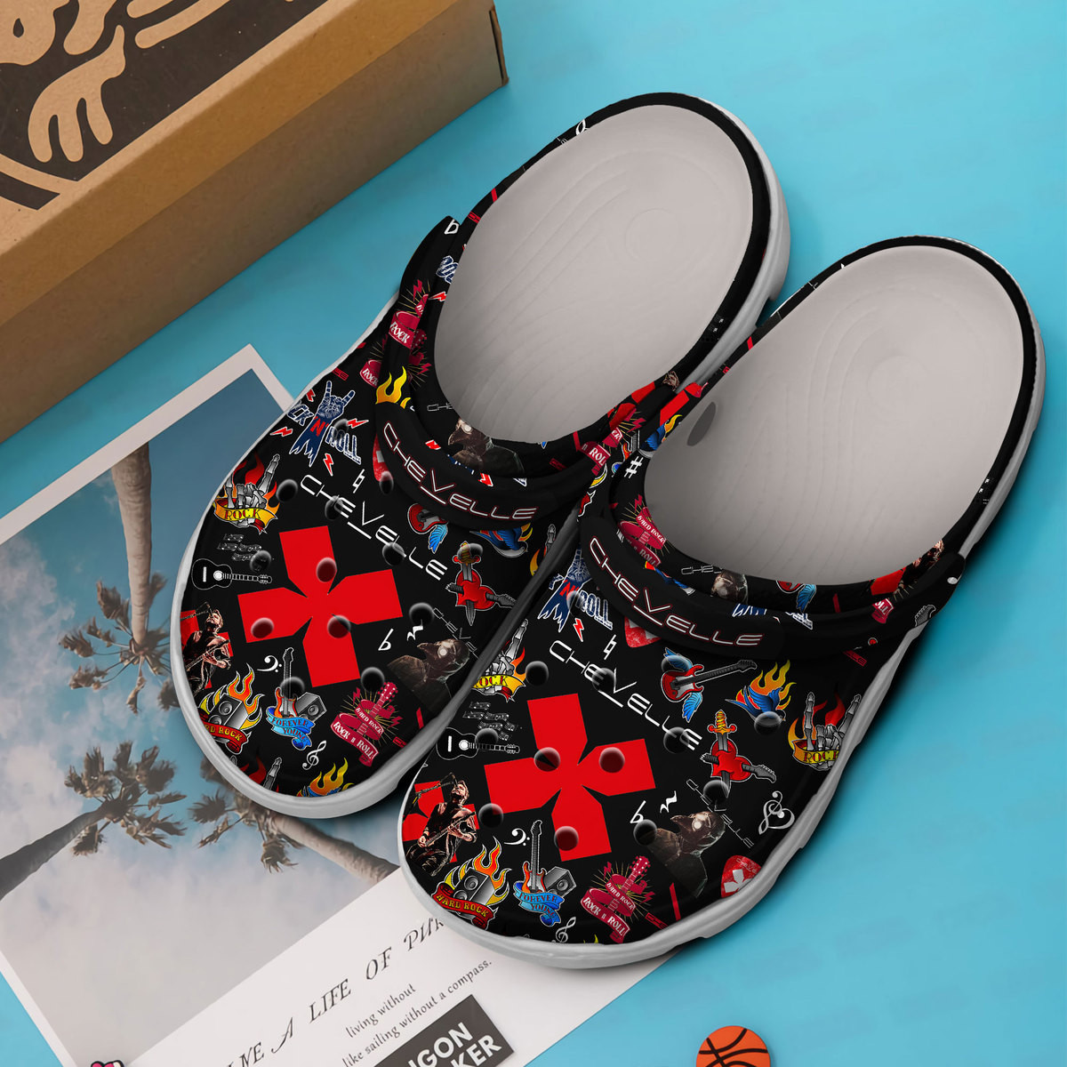 Merchidea Chevelle Music Crocs Crocband Clogs Shoes Comfortable For Men Women and Kids