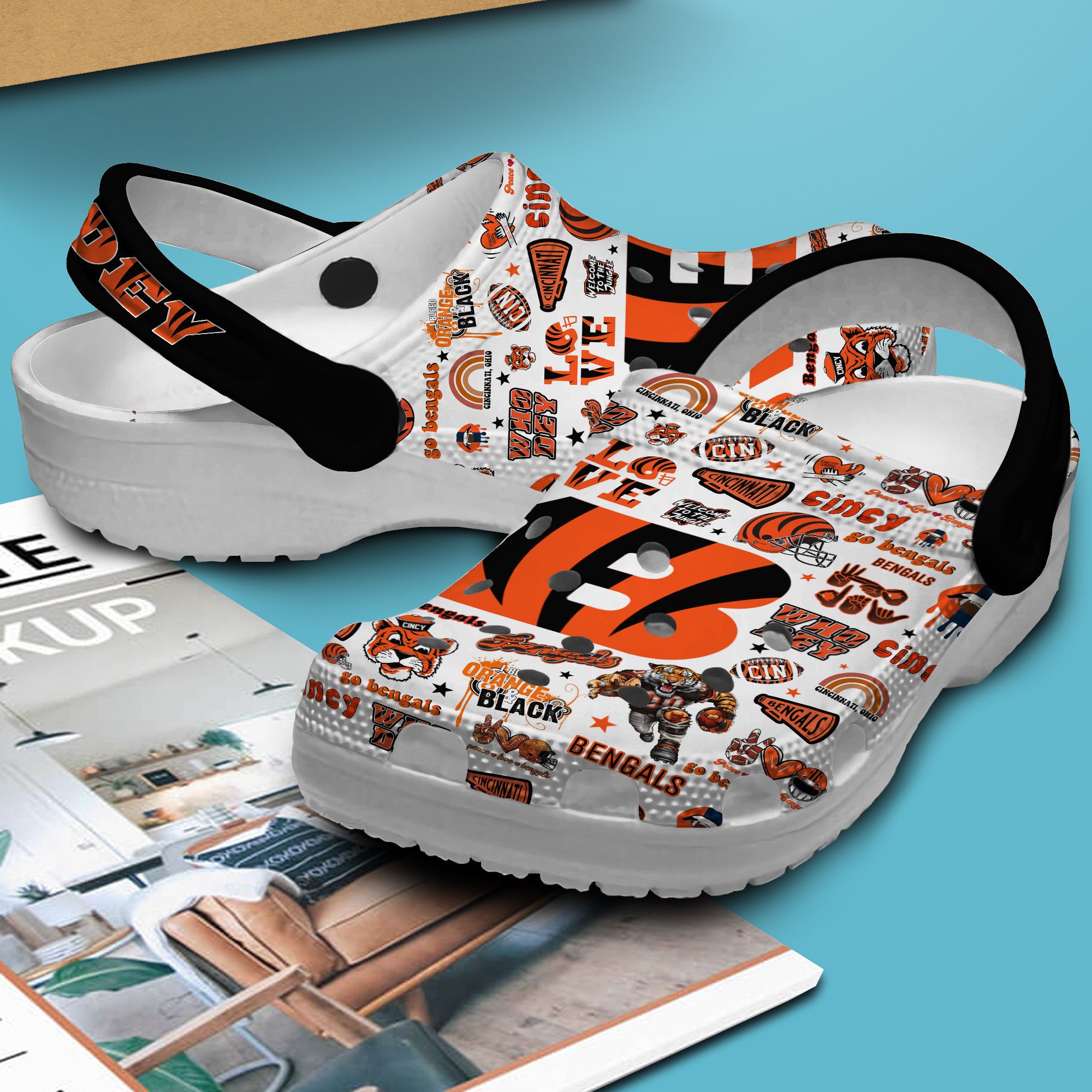 Merchidea Chicago Bears NFL Sport Crocs Crocband Clogs Shoes Comfortable For Men Women and Kids