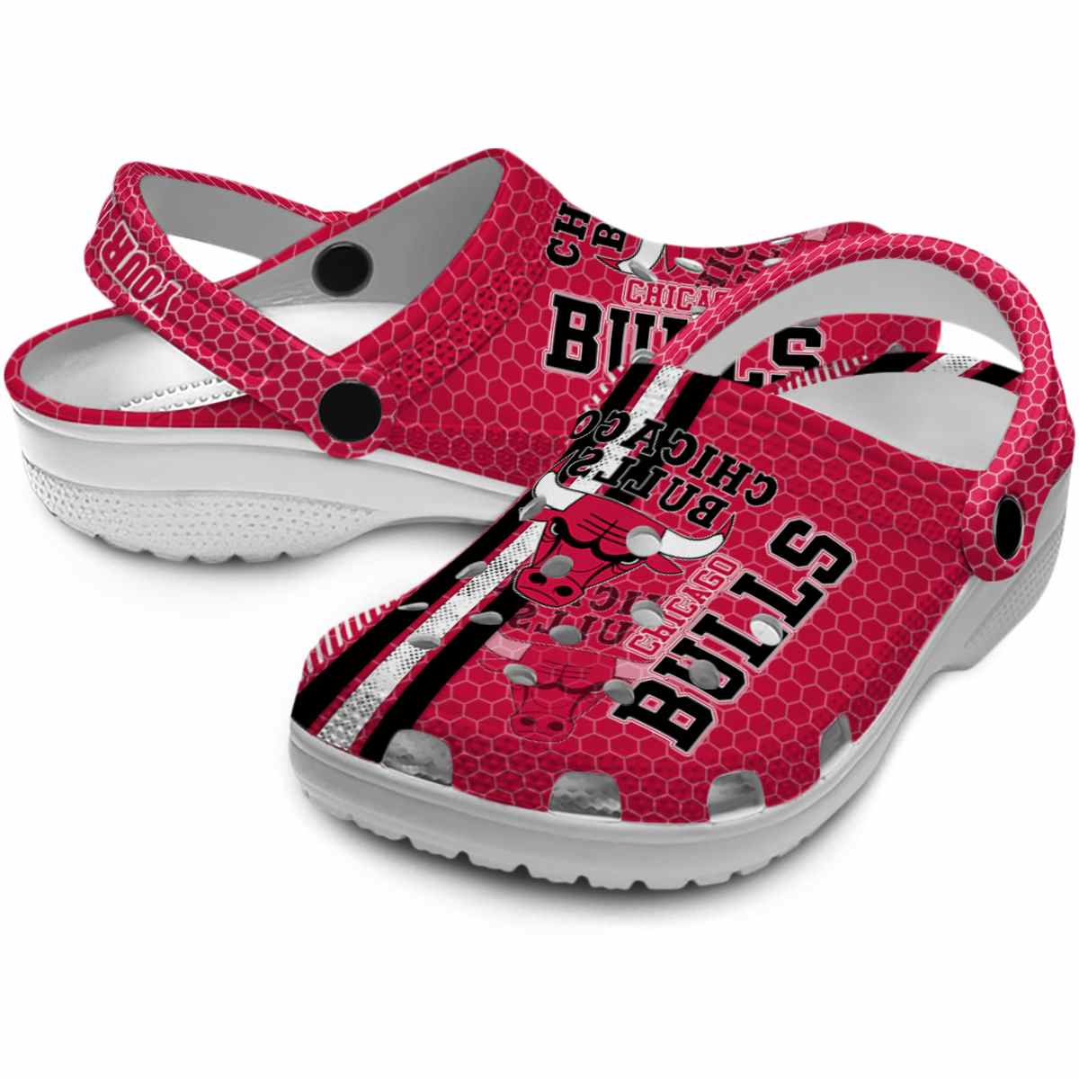 Merchidea Chicago Bulls NBA Sport Crocs Crocband Clogs Shoes Comfortable For Men Women and Kids