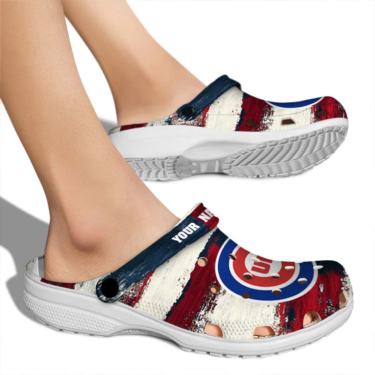 Merchidea Chicago Cubs MLB Sport Crocs Crocband Clogs Shoes Comfortable For Men Women and Kids