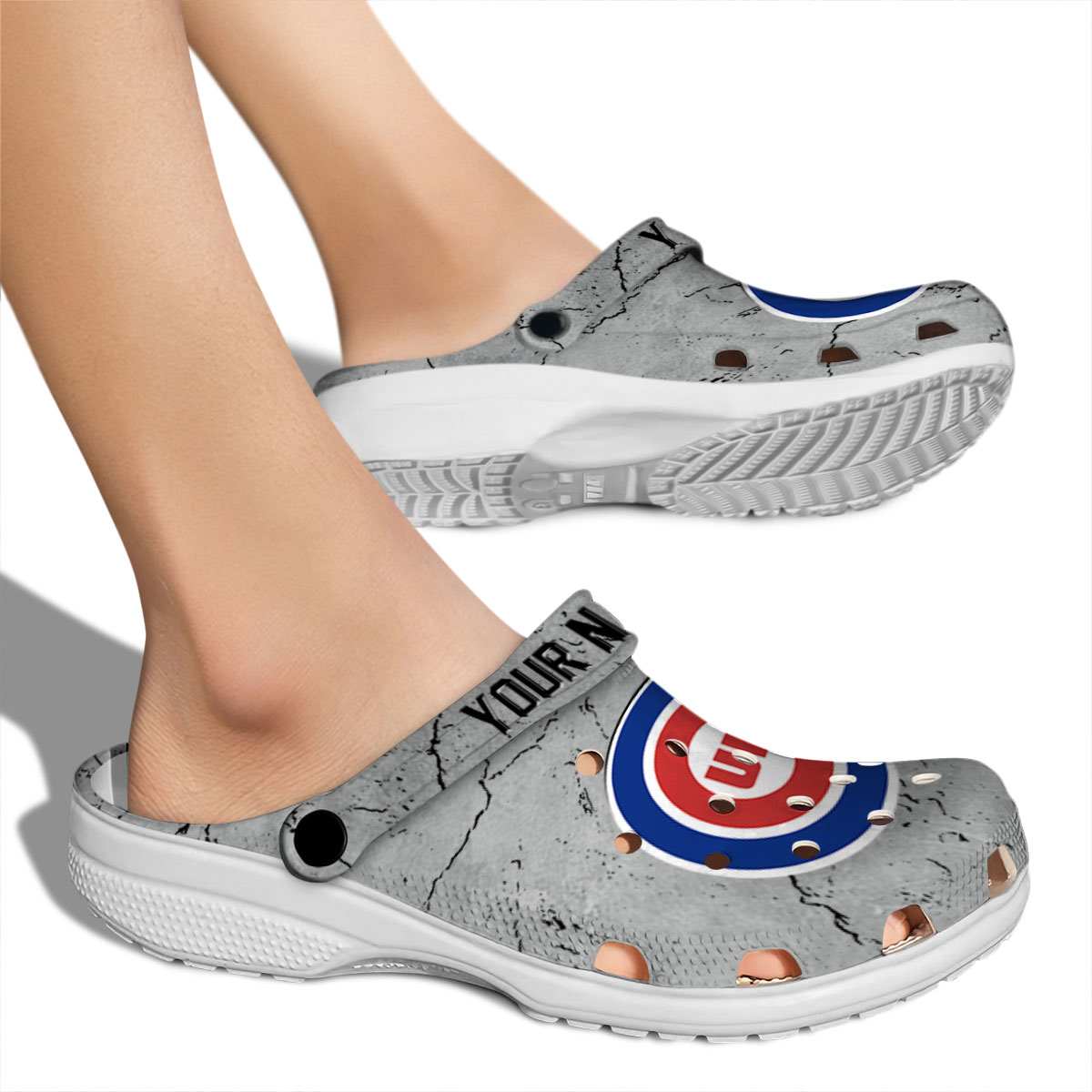 Merchidea Chicago Cubs MLB Sport Crocs Crocband Clogs Shoes Comfortable For Men Women and Kids