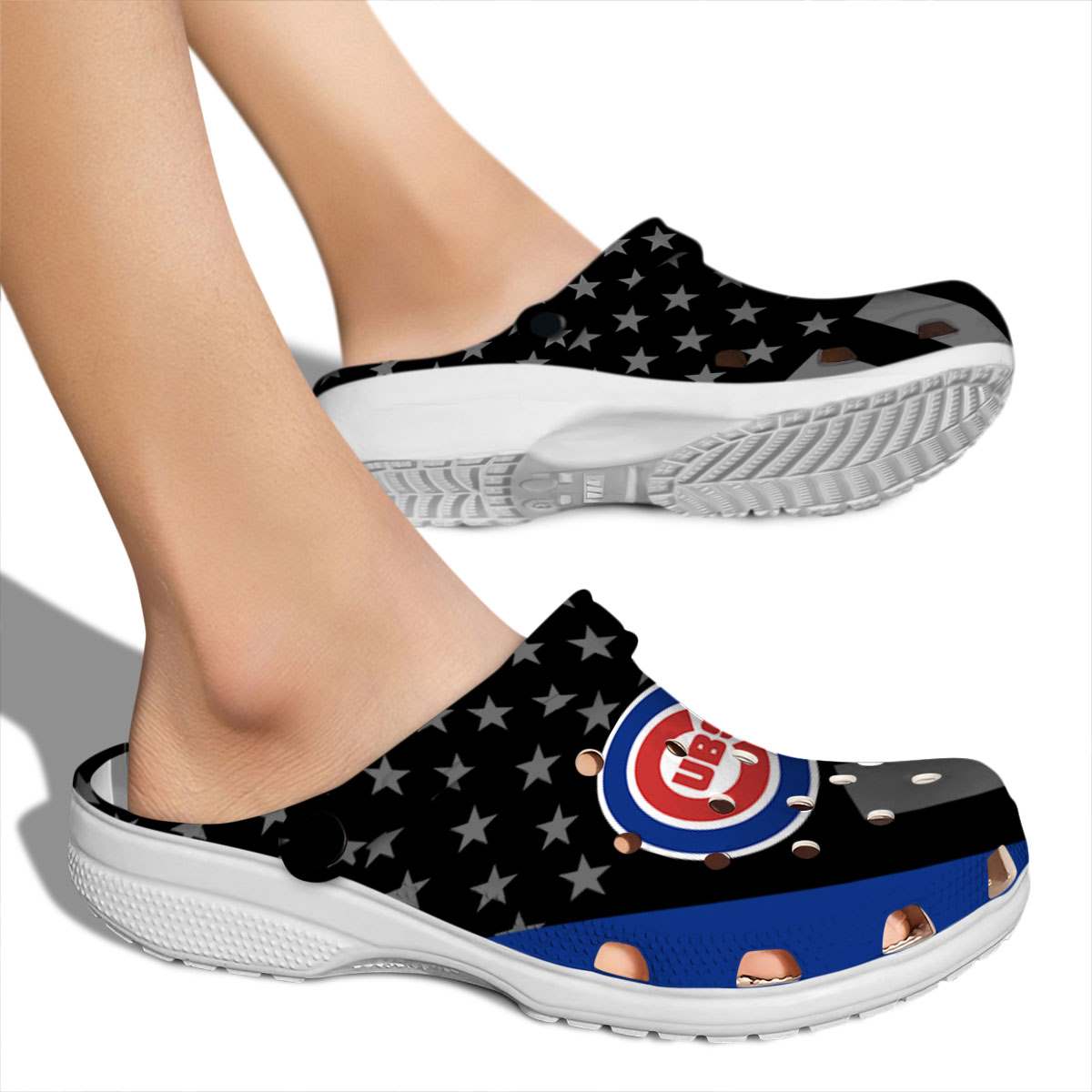 Merchidea Chicago Cubs MLB Sport Crocs Crocband Clogs Shoes Comfortable For Men Women and Kids