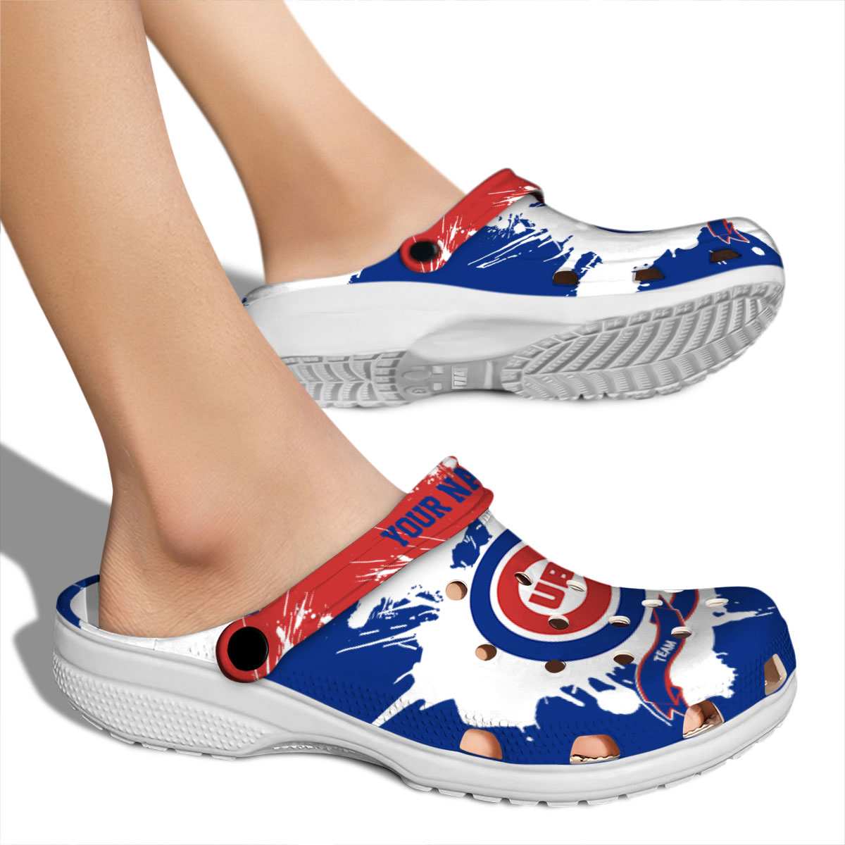 Merchidea Chicago Cubs MLB Sport Crocs Crocband Clogs Shoes Comfortable For Men Women and Kids