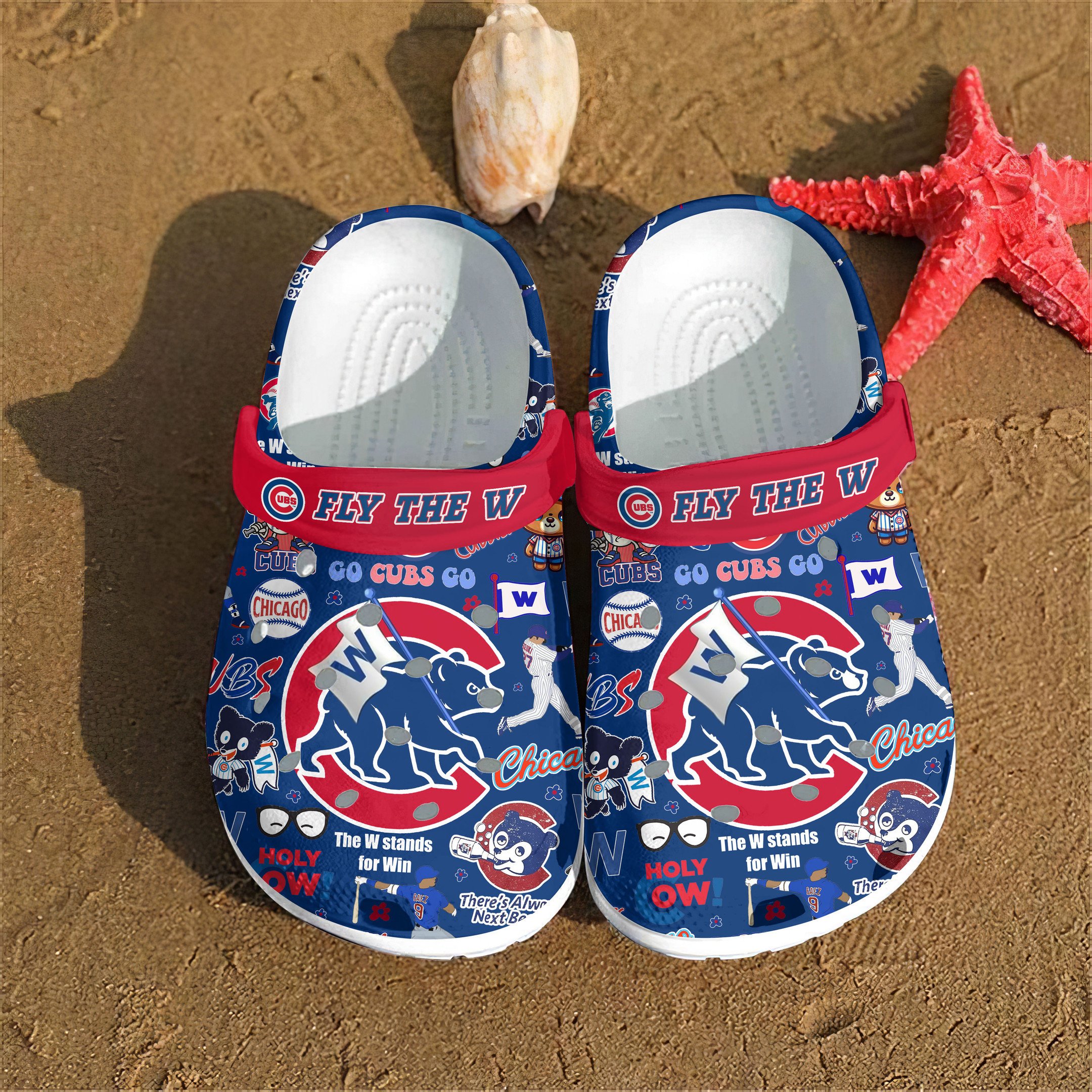 Merchidea Chicago Cubs MLB Sport Crocs Crocband Clogs Shoes Comfortable For Men Women and Kids
