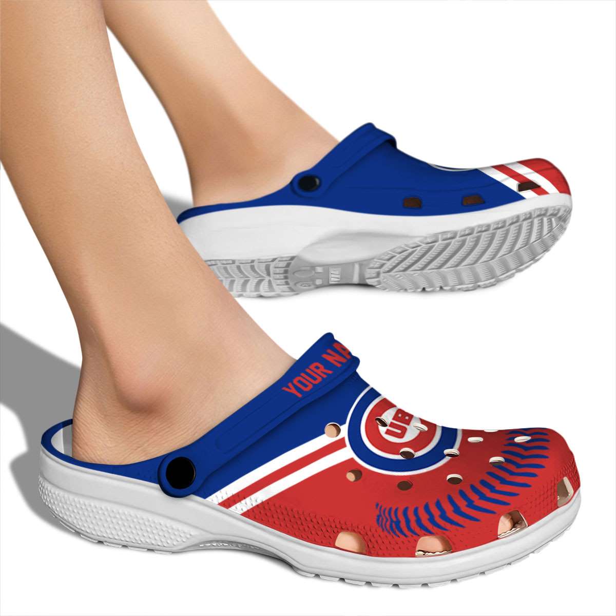 Merchidea Chicago Cubs MLB Sport Crocs Crocband Clogs Shoes Comfortable For Men Women and Kids