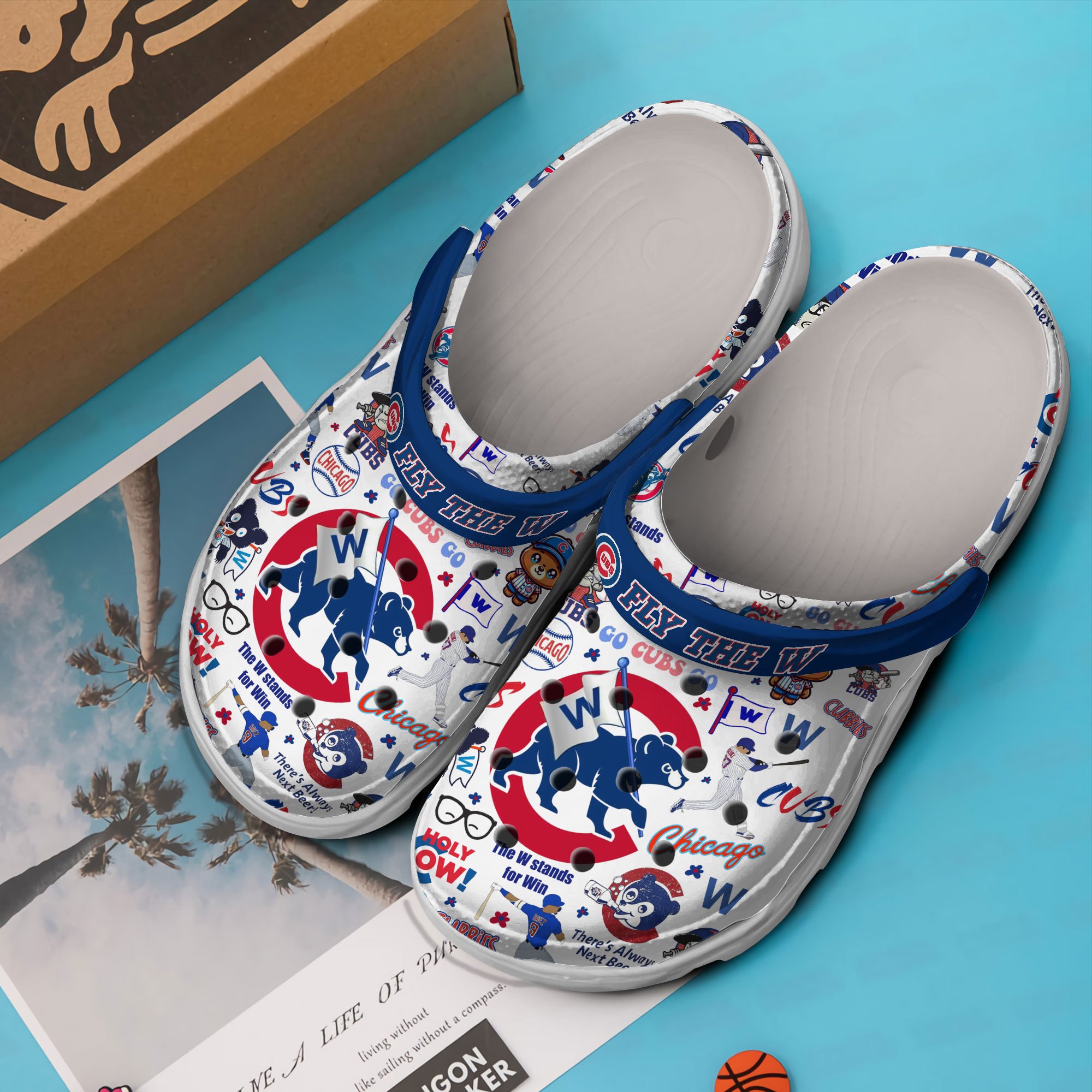 Merchidea Chicago Cubs MLB Sport Crocs Crocband Clogs Shoes Comfortable For Men Women and Kids