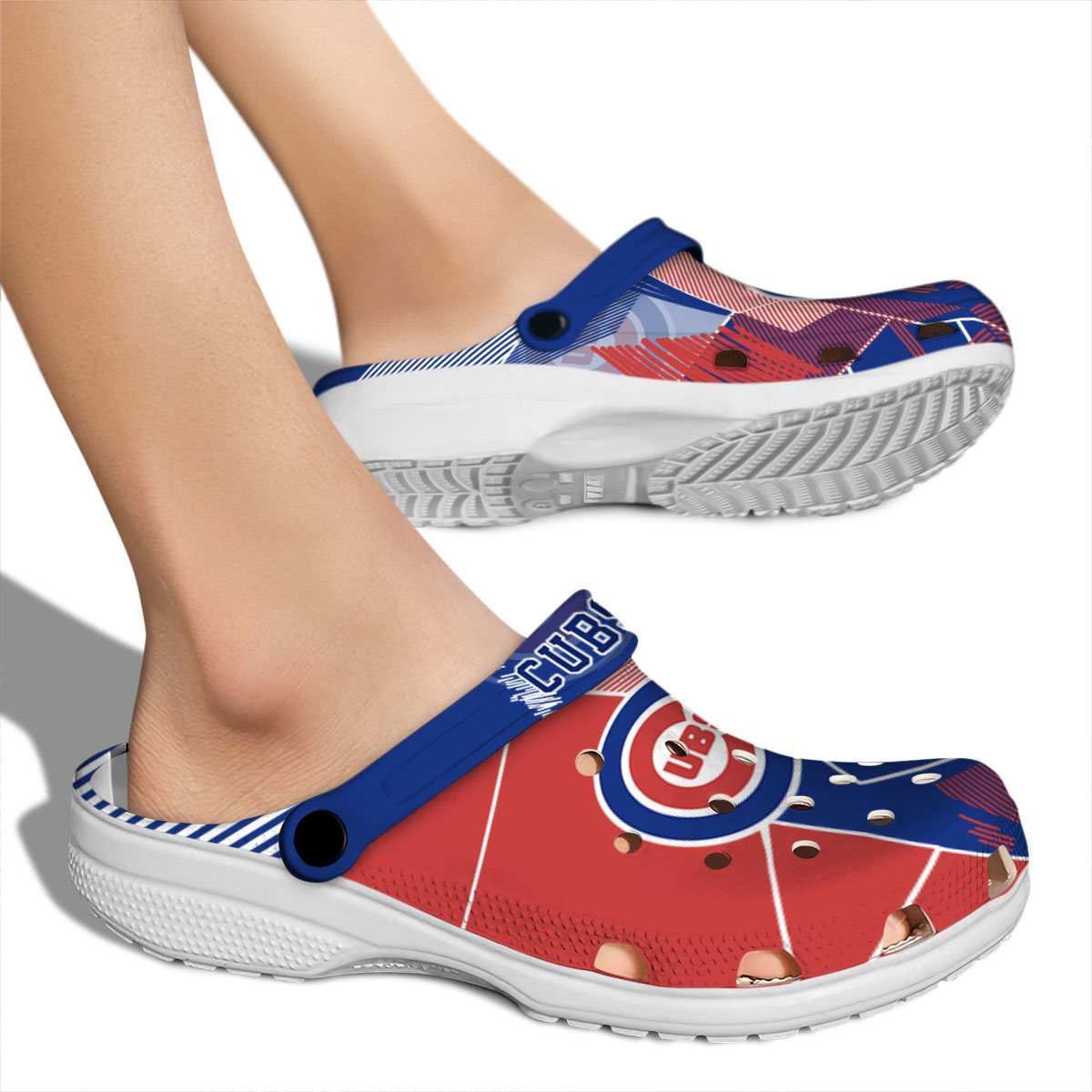 Merchidea Chicago Cubs MLB Sport Crocs Crocband Clogs Shoes Comfortable For Men Women and Kids