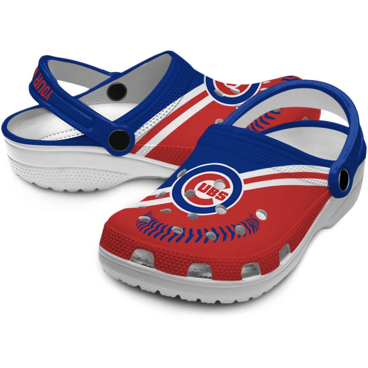 Merchidea Chicago Cubs MLB Sport Crocs Crocband Clogs Shoes Comfortable For Men Women and Kids