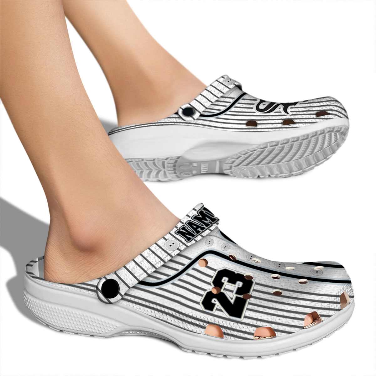 Merchidea Chicago White Sox MLB Sport Crocs Crocband Clogs Shoes Comfortable For Men Women and Kids