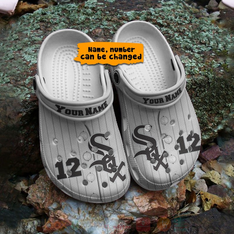 Merchidea Chicago White Sox MLB Sport Crocs Crocband Clogs Shoes Comfortable For Men Women and Kids