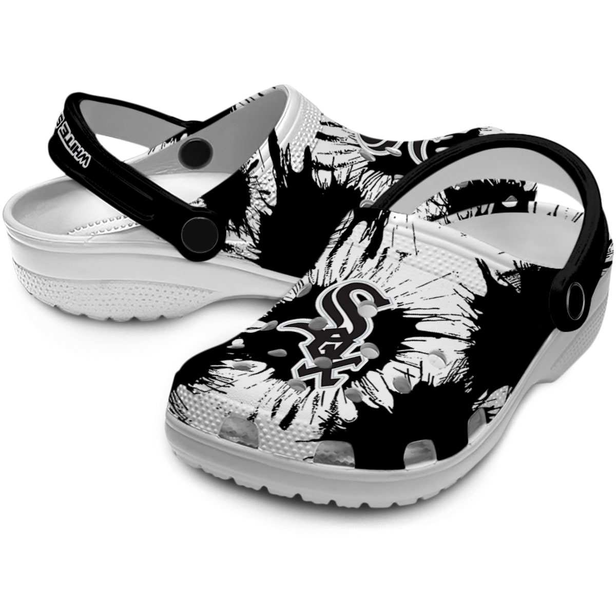 Merchidea Chicago White Sox MLB Sport Crocs Crocband Clogs Shoes Comfortable For Men Women and Kids
