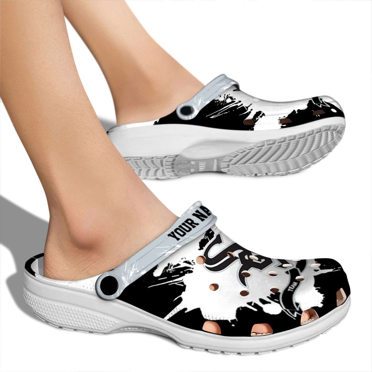 Merchidea Chicago White Sox MLB Sport Crocs Crocband Clogs Shoes Comfortable For Men Women and Kids