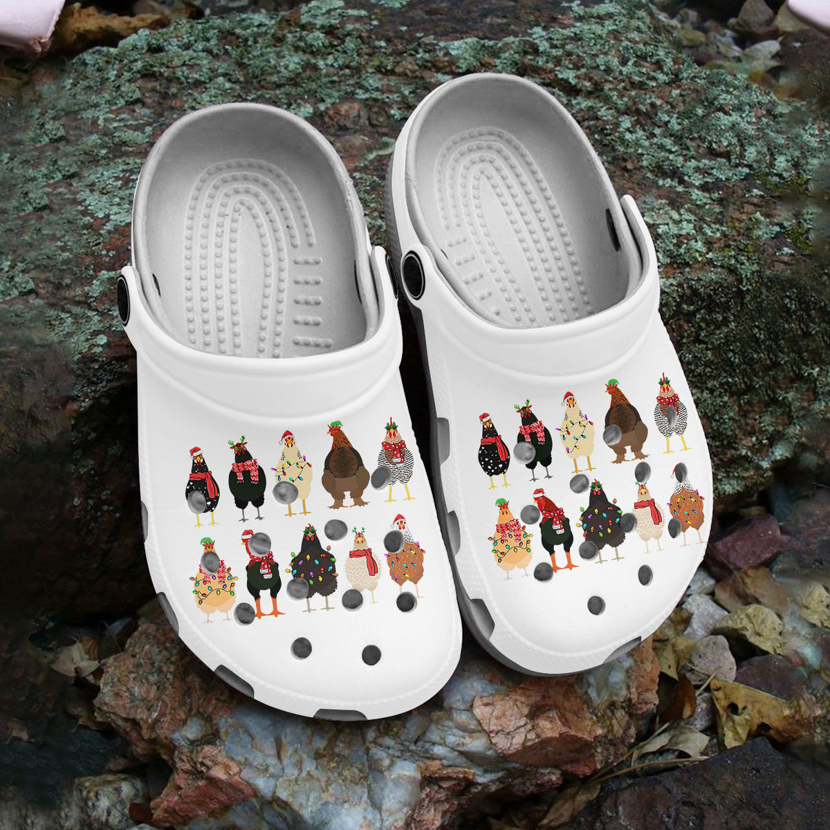 Merchidea Chicken Crocs Crocband Clogs Shoes Comfortable For Men Women and Kids