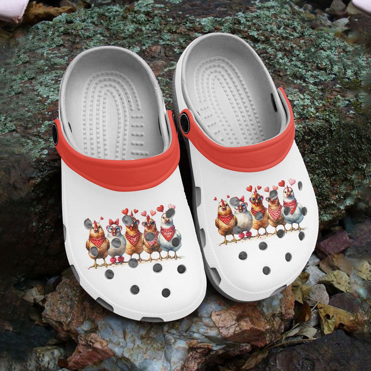 Merchidea Chicken Crocs Crocband Clogs Shoes Comfortable For Men Women and Kids