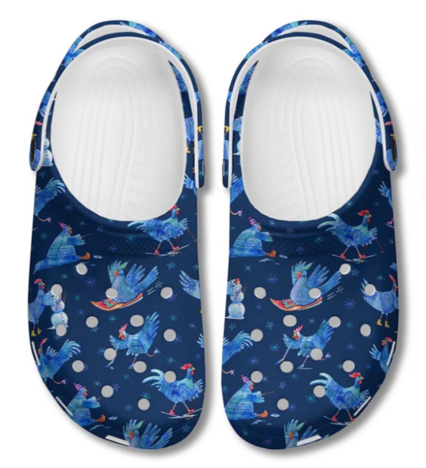 Merchidea Chicken Crocs Crocband Clogs Shoes Comfortable For Men Women and Kids