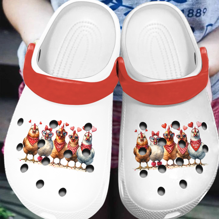 Merchidea Chicken Crocs Crocband Clogs Shoes Comfortable For Men Women and Kids